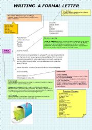 English Worksheet: Writing formal letter