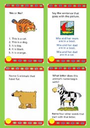 English Worksheet: Flashcards 1 