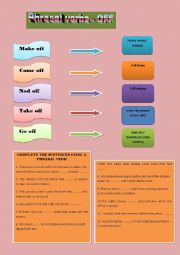 Phrasal Verbs - Off