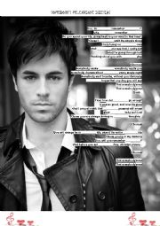 English Worksheet: Enrique Iglesias-Sombodys me 