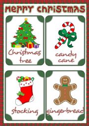 English Worksheet: Christmas - flashcards 1