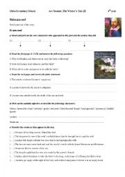 English Worksheet: The Winters Tale (Part 2)