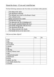 English Worksheet: Shaun the sheep