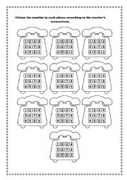 English Worksheet: Numbers 1-10