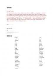 English Worksheet: 