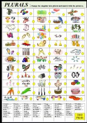 English Worksheet: Plurals