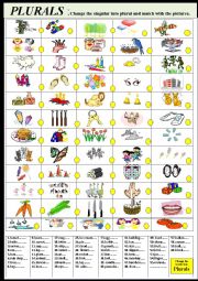 English Worksheet: Plurals