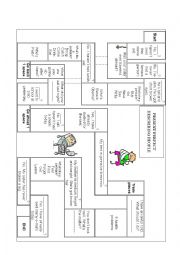 English Worksheet: Board game - Present Perfect and Describing people