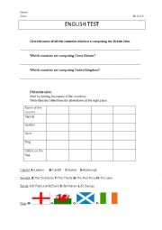 English Worksheet: British isles and London