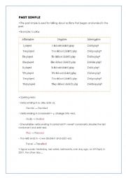 English Worksheet: Past simple