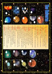 English Worksheet: The Universe