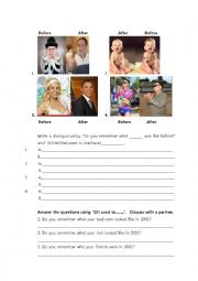 English Worksheet: Do you remember?