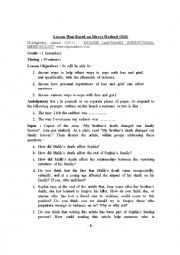 English Worksheet: Lesson Plan Based on Direct Method (DM)