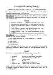 English Worksheet: Centripetal Learning Strategy