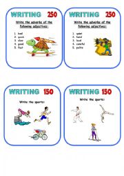 English Worksheet: GAME WITH A DICE 2