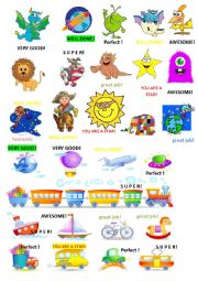 English Worksheet: stickers for boys