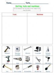 Sorting tools and machines