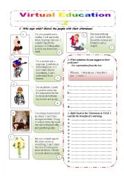 English Worksheet: Virtual Education 2 Speaking