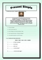 English Worksheet: Present Simple