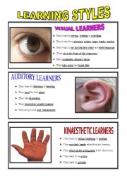 English Worksheet: Learning Styles