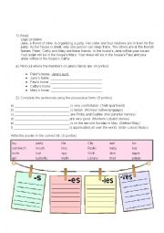 English Worksheet: genitive