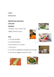 English Worksheet: cooking recipe