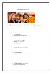 English Worksheet: Video: Extr@ BBC Episodes (Hanunting at Halloween)