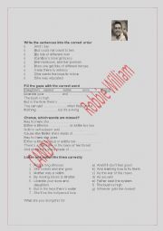 English Worksheet: candy by robbie william