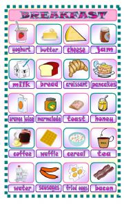 English Worksheet: Breakfast