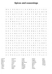 English Worksheet: Food wordsearch 3