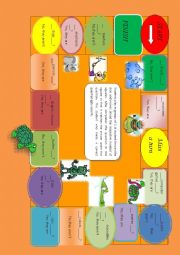English Worksheet: Are questions and short answers boardgame for kids