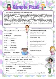 English Worksheet: Simple Past