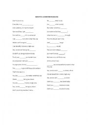 English Worksheet: beautiful by christina aguilera