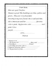 English Worksheet: Text