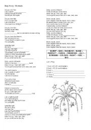 English Worksheet: Firework