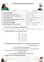 English Worksheet: Inviting 