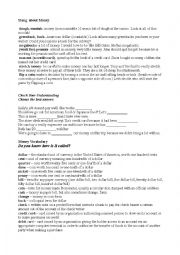 English Worksheet: Money Slang