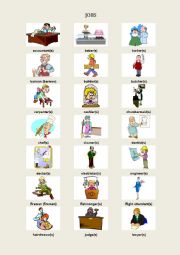 English Worksheet: jobs