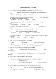 English Worksheet: Grammar 