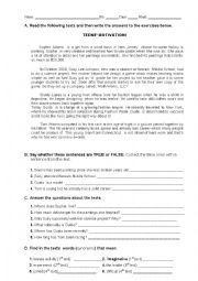 English Worksheet: Teenagers