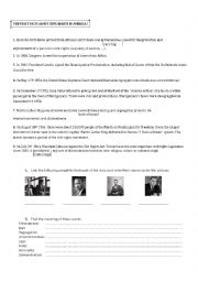 English Worksheet: Civil rights movement