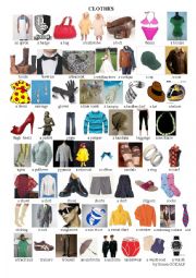 English Worksheet: clothes