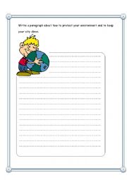 English Worksheet: writing