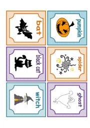 halloween flashcards