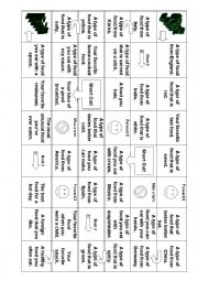 English Worksheet: International Food board game