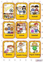 Sports flashcards