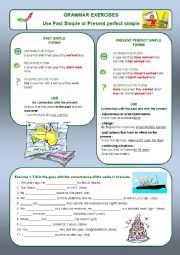 PAST SIMPLE VS PRESENT PERFECT SIMPLE : Forms, use and exercises (n1)