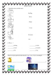 English Worksheet: Muzzy (for the first part)