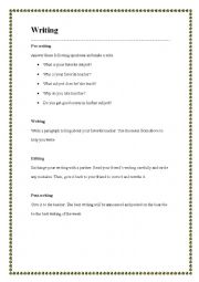 English Worksheet: Writing prompt 