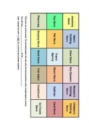 English Worksheet: Shopping Match Cards